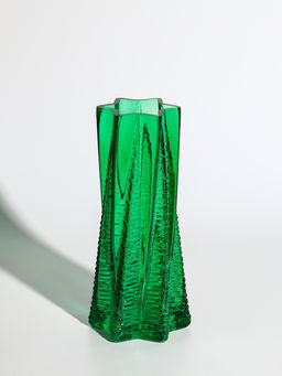 Ваза «Флоранс», 25×11×9 см, стекло, зелёная