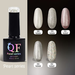 Гель лак для ногтей PEARL SERIES, 3-х фазный, 8 мл, LED/UV, цвет (93) - Queen fair фото 6