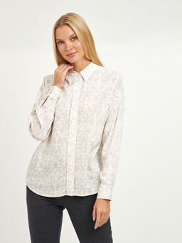 рубашка женская прямого кроя с принтом - Glenfield фото 6