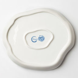 Тарелка керамическая плоская «Разводы», d=17 см