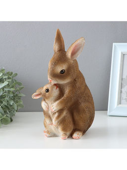 Фигурка полистоун TAKE IT EASY «Зайчиха с зайчонком», 15×12×25 см