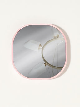 Зеркало карманное «Узор», с подставкой, 8×8 см, чёрное