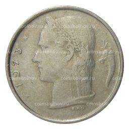 Монета 1 франк 1973 года Бельгия  Надпись на фламандском (BELGIE)