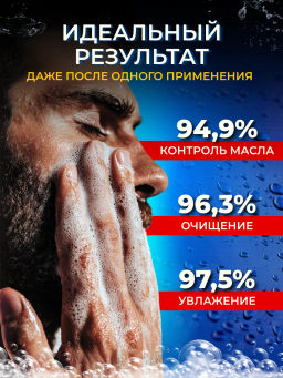 Мужская пенка для умывания от прыщей и акне с увлажнением - Bioaqua фото 3