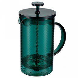Френч-пресс стеклянный корпус Franco 0,6л, д9см, h19см, боросиликатное стекло, крышка/пресс из нержавеющей стали, зеленый, цветная коробка, Regent (Китай)