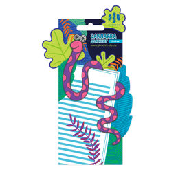 Цена за 2 шт. Закладка для книг фигурная арт. 65145 / 160 ЗМЕЯ (1 шт. в наборе, размер 74х120 мм, материал: мелова