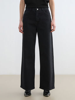 Ta?l? Wideleg Kad?n Jean Pantolon