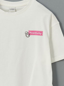 Bisiklet Yaka K?z ?ocuk Ti??rt