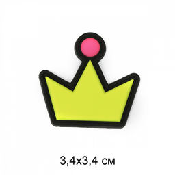 Аппликации пришивные арт.TBY.2352 Корона 3,4х3,4см уп.20шт
