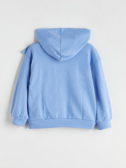 Kap??onlu Fermuarl? K?z ?ocuk Sweatshirt