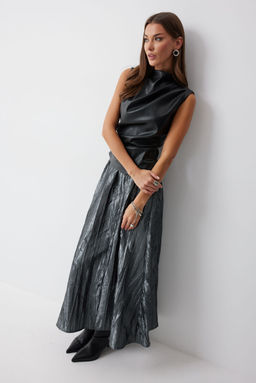 Юбка LYUSHe 4215 серебро  фото 8