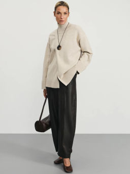 Джемпер с высоким воротником с вискозой в составе / Zarina  фото 2