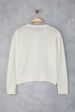 Ekru Yumusak Dokulu Ajurlu Triko H?rka TWOAW26HI00034