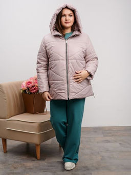 Куртка демисезонная Амелия пудра - Yollochka фото 4