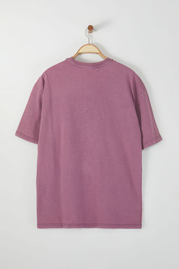 TRENDYOL MAN Antrasit Oversize/Genis Kesim Soluk Efektli Yaz? Bask?l? %100 Pamuklu T-Shirt TMNSS23TS00174 - Trendyolmilla фото 19