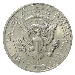 Монета 1/2 доллара (50 центов) 1972 года США