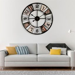 Часы настенные интерьерные, серия: Лофт, дискретный ход, d=60 см, от батарейки 1хАА