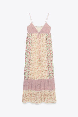 FLORAL PATCHWORK DRESS - Zara фото 4