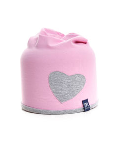 Шапка с сердцем UD 3013 бирюза - Mini maxi фото 4