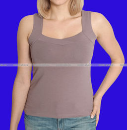 Цена за 1 шт. Майки женские Miss Emma Турция широкие бретели арт. 10023 КАПУЧИНО