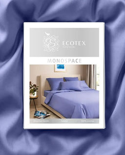 Постельное белье Моноспейс 2сп Max + 4 наволочки, синий - Ecotex фото 12