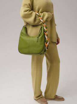 Кожаная сумка Azaro 30840 зеленый бамбук