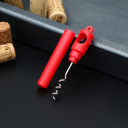 Цена за 4 шт. Штопор Доляна, 11,5 см, цвет красный