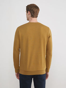 Bisiklet Yaka Erkek Kal?n Sweatshirt