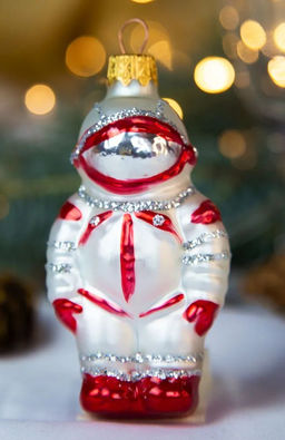 Елочное украшение Космонавт 11см б.уп. КРАСНЫЙ - Коломеев фото 3