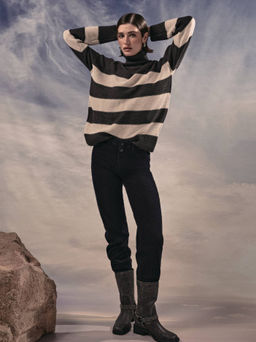 CONTE CON-678 Черные джинсы straight с застежкой на две пуговицы black - Conte elegant фото 2