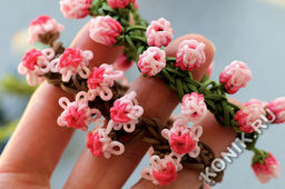 Резиночки для плетения браслетов Rainbow Loom, какао