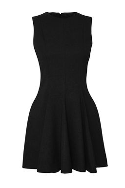 TRENDYOLMILLA Lacivert Cizgili Etegi Belden Ac?lan Bisiklet Yaka Mini Poliviskon Dokuma Elbise TWOAW25EL00244  фото 5