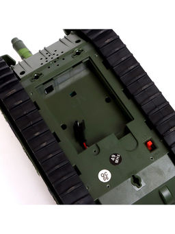 Танк радиоуправляемый Т90, работает от аккумулятора, стреляет ВВ пулями, цвет зелёный - Автоград фото 4