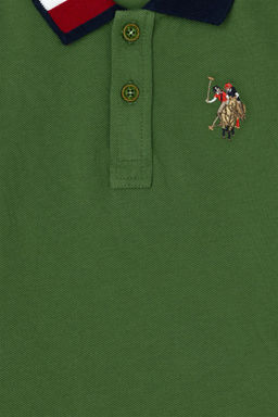 Зеленый базовый свитшот для мальчика - U.s. polo assn фото 3