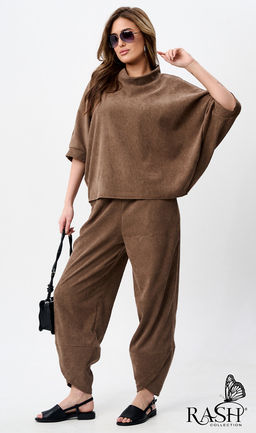 Костюм "Boho" микровельвет бежевый Цвет:как на фото