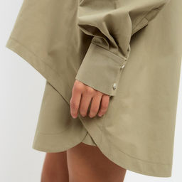 Костюм женский (рубашка, шорты) MINAKU: Oversize, зелёный, размер 42