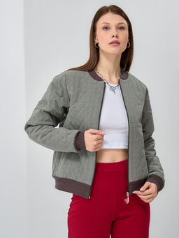 Бомбер стеганый на резинке OD-652-1 - Tantino фото 8