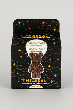 Алмазная мозаика на брелоке Draw Me! Bronze bear, (4.5*3.5*8 см)