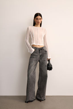 Лонгслив с открытыми швами - Mollis фото 2