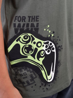 HSJB 64064-35K Футболка для мальчика,хаки