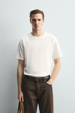 LIMITED EDITION MERCERISED SHORT SLEEVE T-SHIRT - Zara фото 2