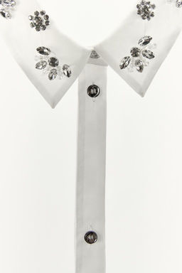 JEWELLED ORGANZA SHIRT - Zara фото 6
