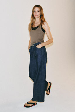 JEANS ZW COLLECTION WIDE LEG TIRO ALTO / Azul