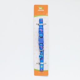 Ошейник двухслойный с фастексом Разноцветные косточки 30 х 1 см, синий - Пижон фото 8