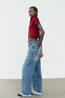 CROPPED STRETCH T-SHIRT - Zara фото 40