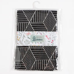 Скатерть Доляна 145х145см, Тренд цв.черный, 100%пэ, рогожка 200 гр/м  фото 10