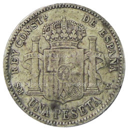 1 песета 1904 года Испания