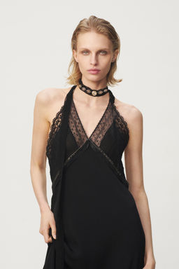 VESTIDO LENCERO - THE ITEM / Negro - Zara фото 4