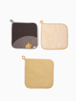 Цена за 5 шт. Прихватка 18×18 см, бязь 140 г/м², 100% хлопок, МИКС