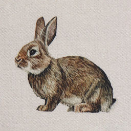 Полотенце Этель Кролики 40х73 см, 100% хл, саржа 190 г/м2  фото 3